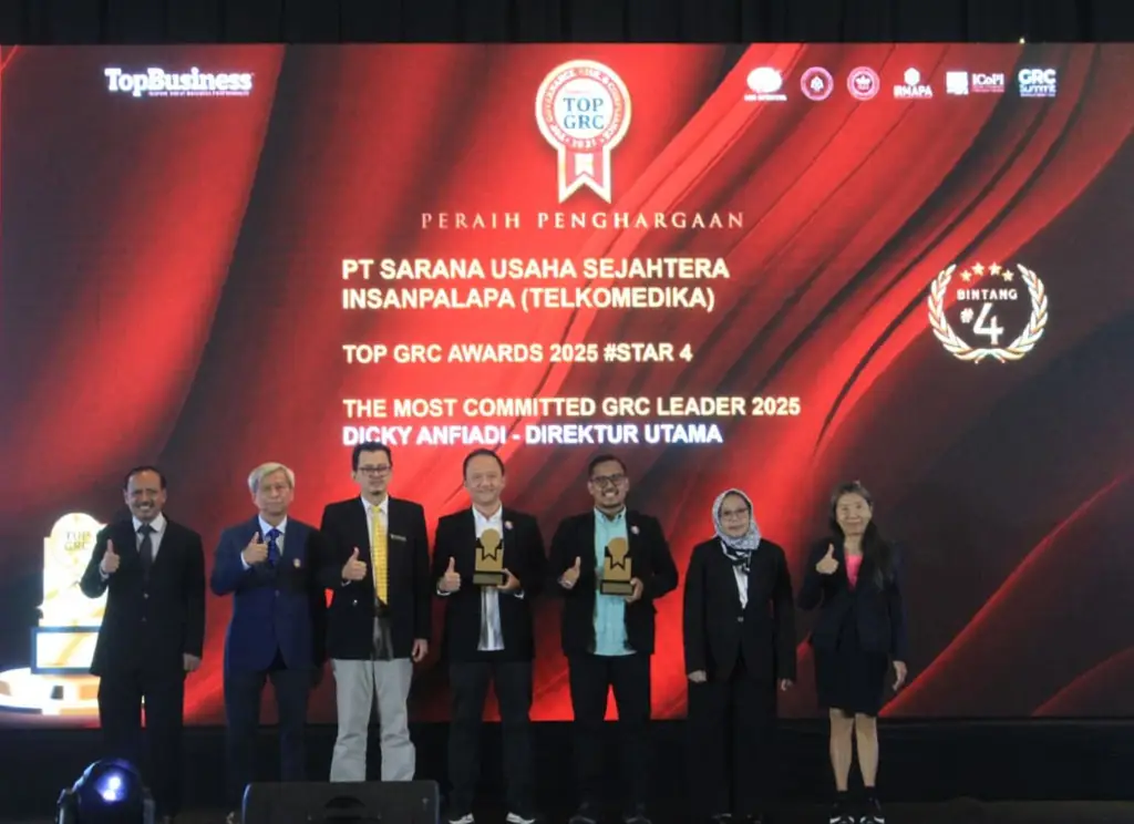 TelkoMedika Raih 2 Penghargaan TOP GRC Awards tahun 2025